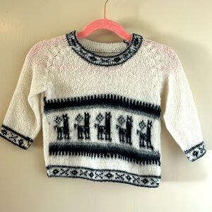 Super soft Bolivian Alpaca sweater. Warm and not itchy!